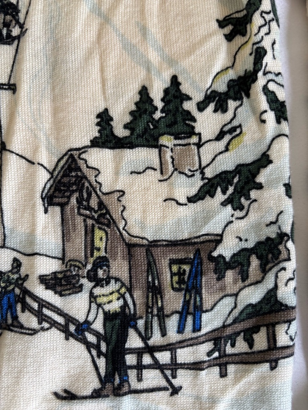 Rare Collectable J.Crew Vintage Ski Scene Sweater Merino Wool Size Small - Picture 11 of 12